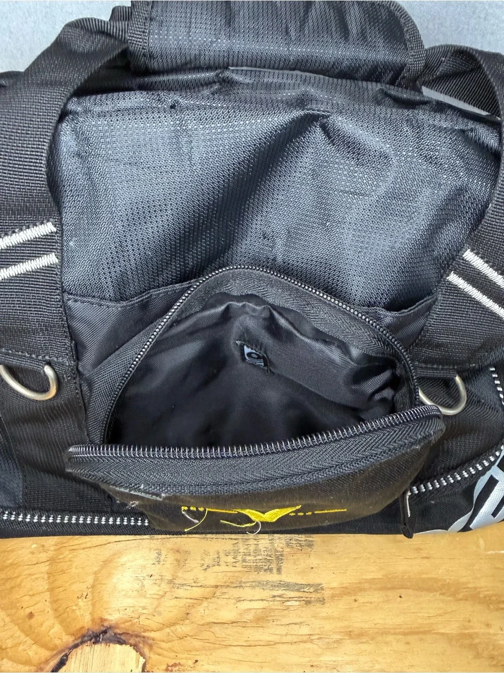 OGIO Half Dome Small Black Nylon Duffel Gym Bag Zip 5L Shoulder Strap